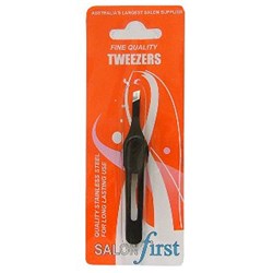 Tweezer With Grip - Slant Edge